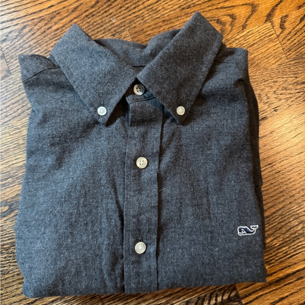 Vineyard Vines Men's Charcoal Button Down Shirt